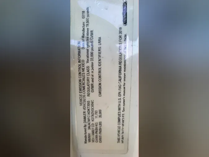 2019 FREIGHTLINER/MERCEDES M2 106f8b763e1264a233816ecc505e58386b9