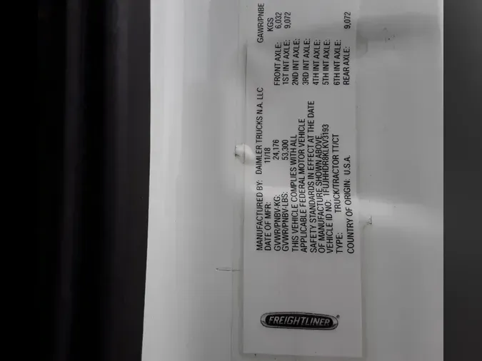 2019 FREIGHTLINER/MERCEDES NEW CASCADIA PX12664