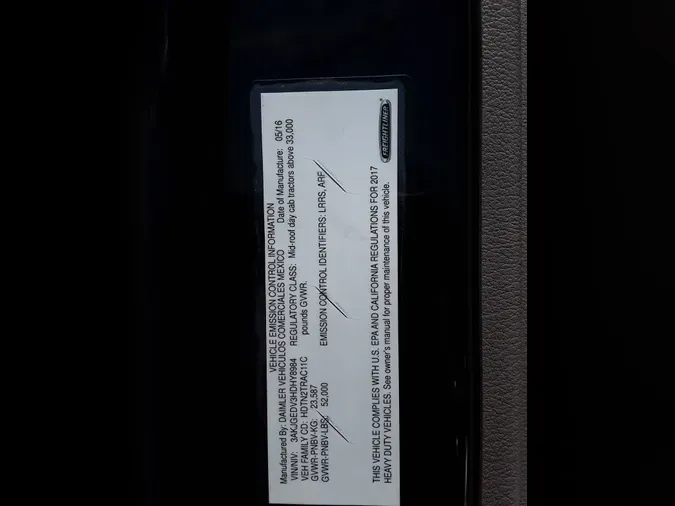 2017 FREIGHTLINER/MERCEDES CASCADIA 125fa1c4db3067bae397b7ed6487b111273