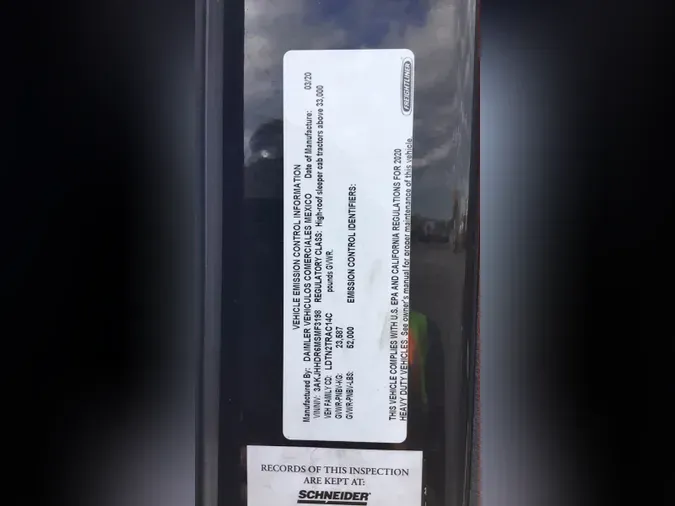 2021 Freightliner Cascadia 126fab1dece976454e1b974d8024268740a