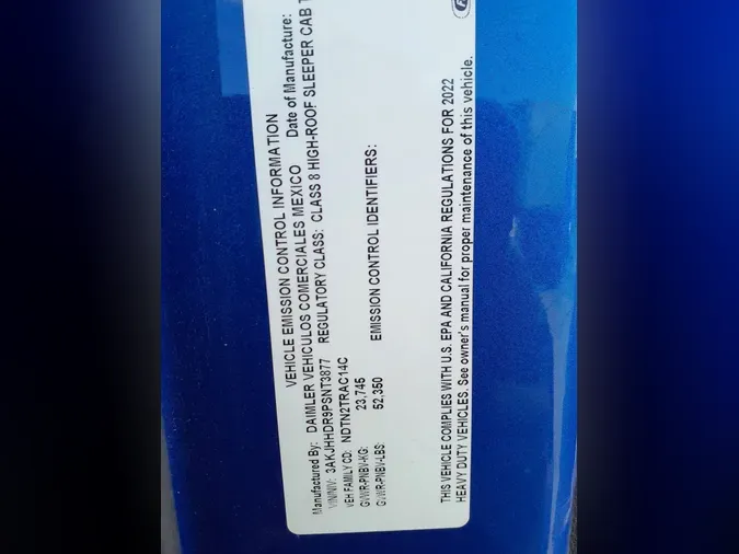 2022 FREIGHTLINER/MERCEDES NEW CASCADIA PX12664fae0158d010b814c58c2de563a2f527d