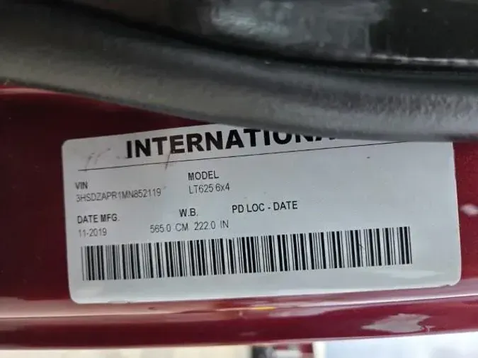 2021 International LT625