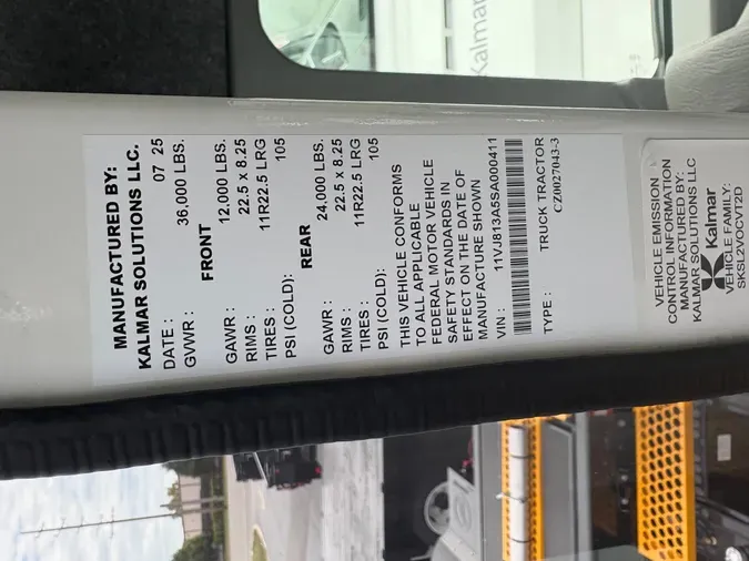 2025 KALMAR OTTAWA T2 4X2 DOT/EPA