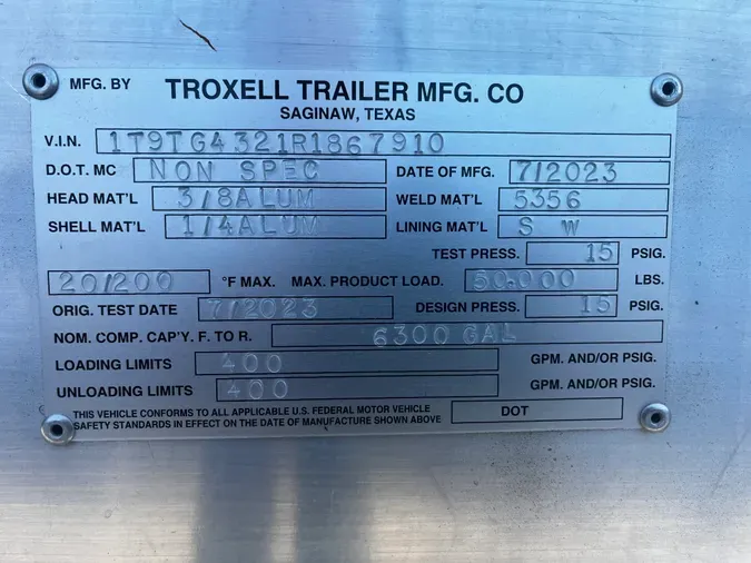 2024 TROXELL 150BBL