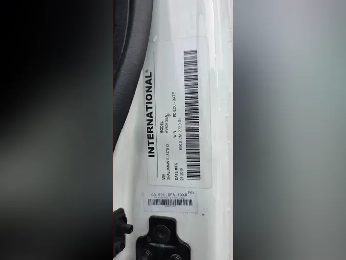 2020 NAVISTAR INTERNATIONAL MV607 (4X2)