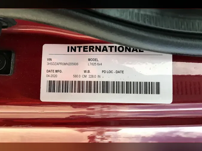 2021 INT LT625 6x4