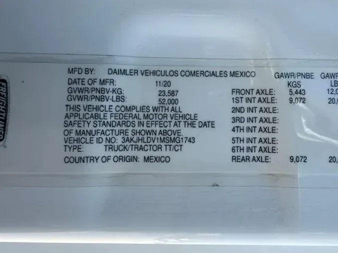 2021 Freightliner Cascadiafcd0c5321b3acbae02a7258ccaf22a39