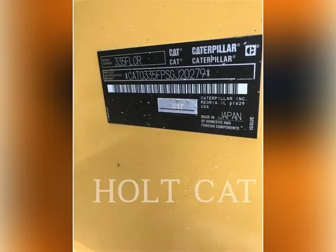 2018 Caterpillar 335FL CRTC