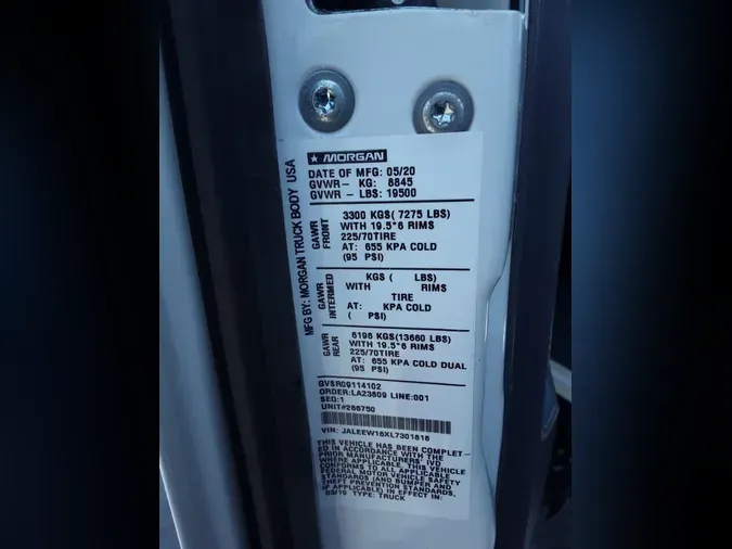 2020 CHEVROLET MOTOR DIV. LCF 5500XD