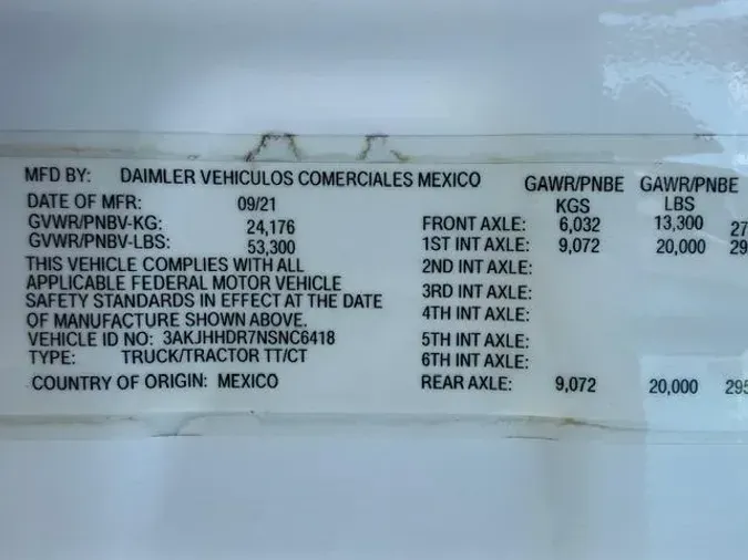 2022 Freightliner Cascadiafe5d596cfb2e4db2298468a0a5a7eb71