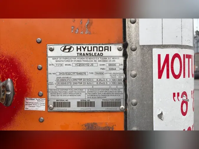 2015 Hyundai VC2530152-JS