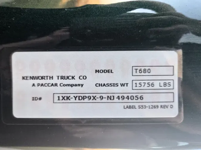 2022 Kenworth T680