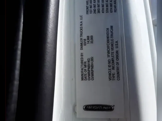 2019 FREIGHTLINER/MERCEDES M2 106