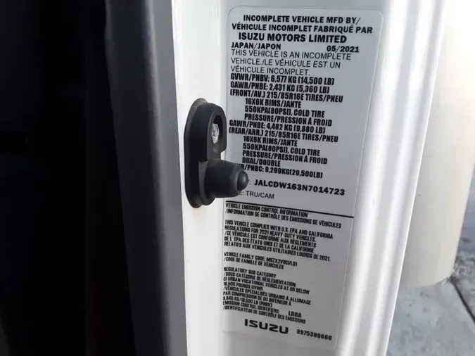 2022 CHEVROLET MOTOR DIV. LCF 4500HD